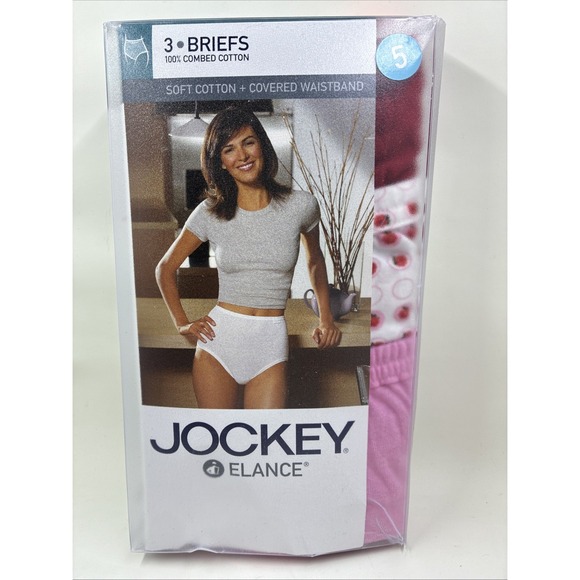 Jockey Other - Vintage Womens Jockey Elance Briefs SoftCotton Panties Underwear‎ Size 5, Qty. 3
